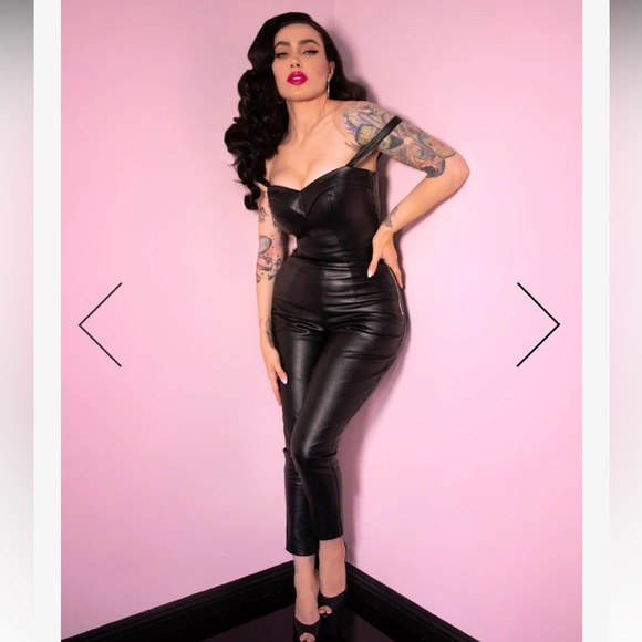 Vixen by Micheline Pitt Pants & Jumpsuits Vixen By Micheline Pitt Vegan Leather Pants Large